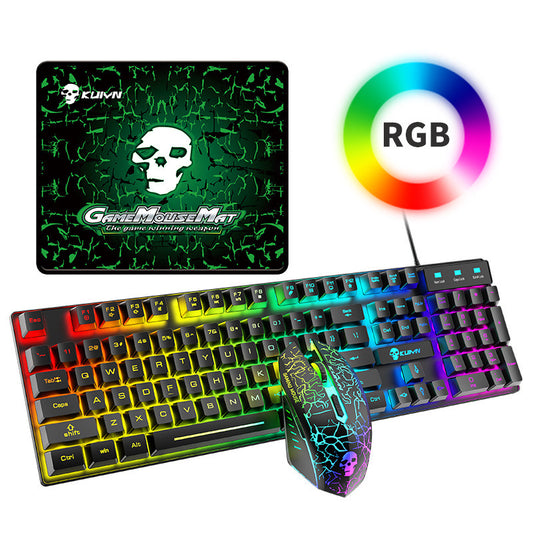 Best Selling Kuiying T6RGB Luminous Keyboard And Mouse Set - Tech Horizon