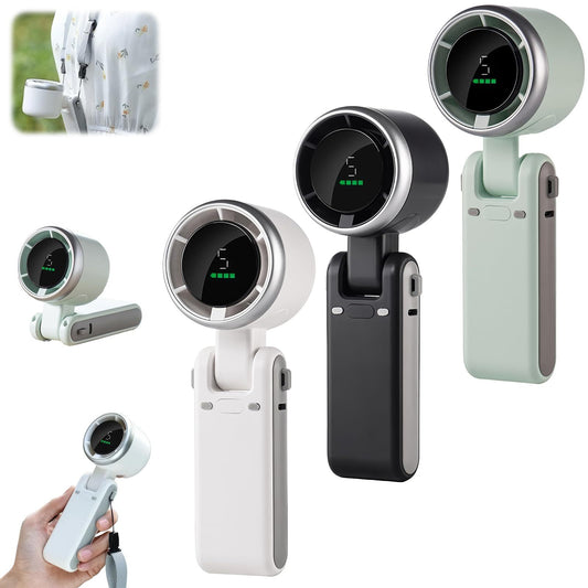 BreezeFlex  3-in-1 Foldable Turbo Neck Fan – Wearable, Handheld & Desktop Cooling - Tech Horizon