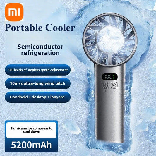 Xiaomi 5200mah Ice Compress Fan High-speed Cooling Handheld USB Rechargeable - Tech Horizon
